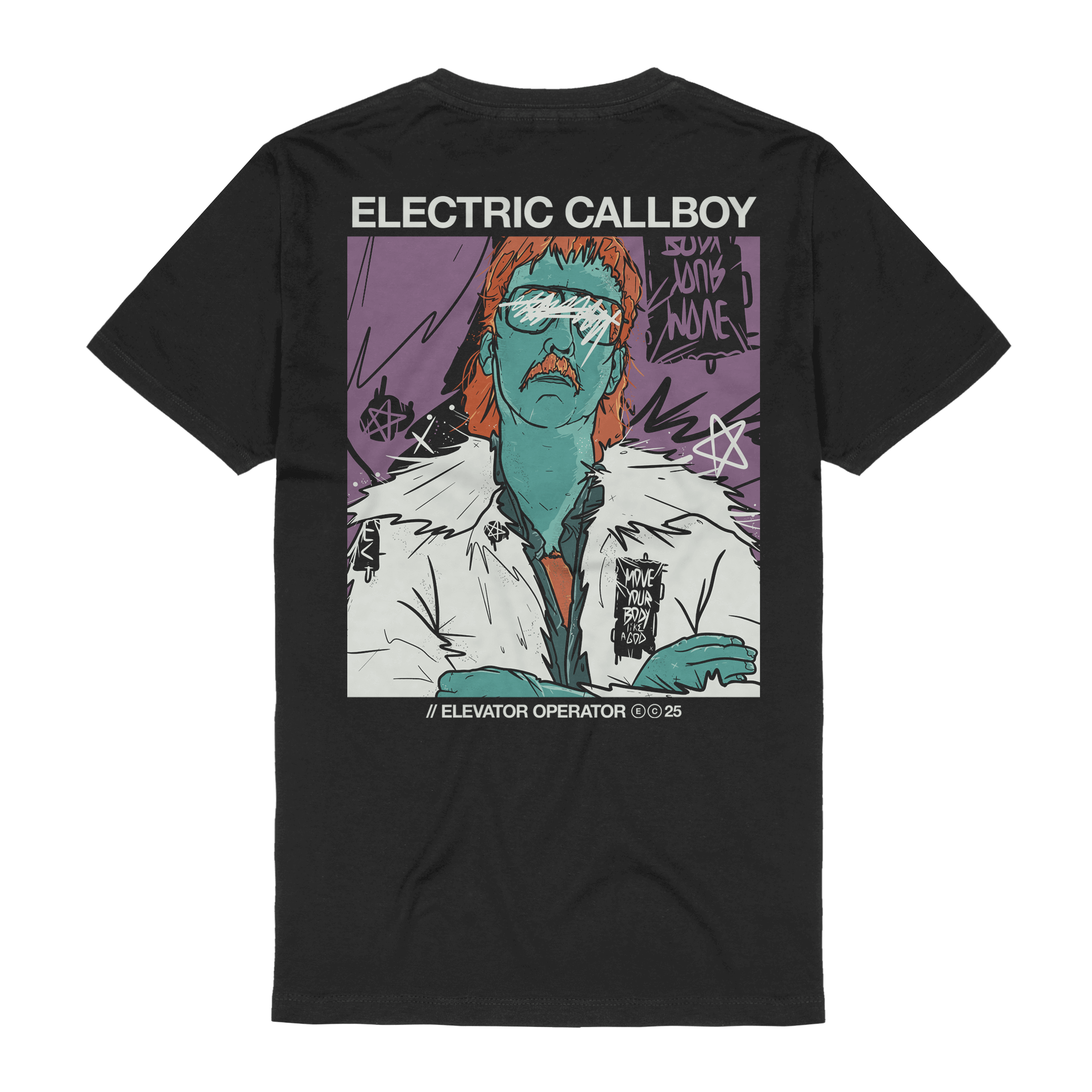Electric Callboy Elevator Operator Scratch Black T-Shirts 394422
