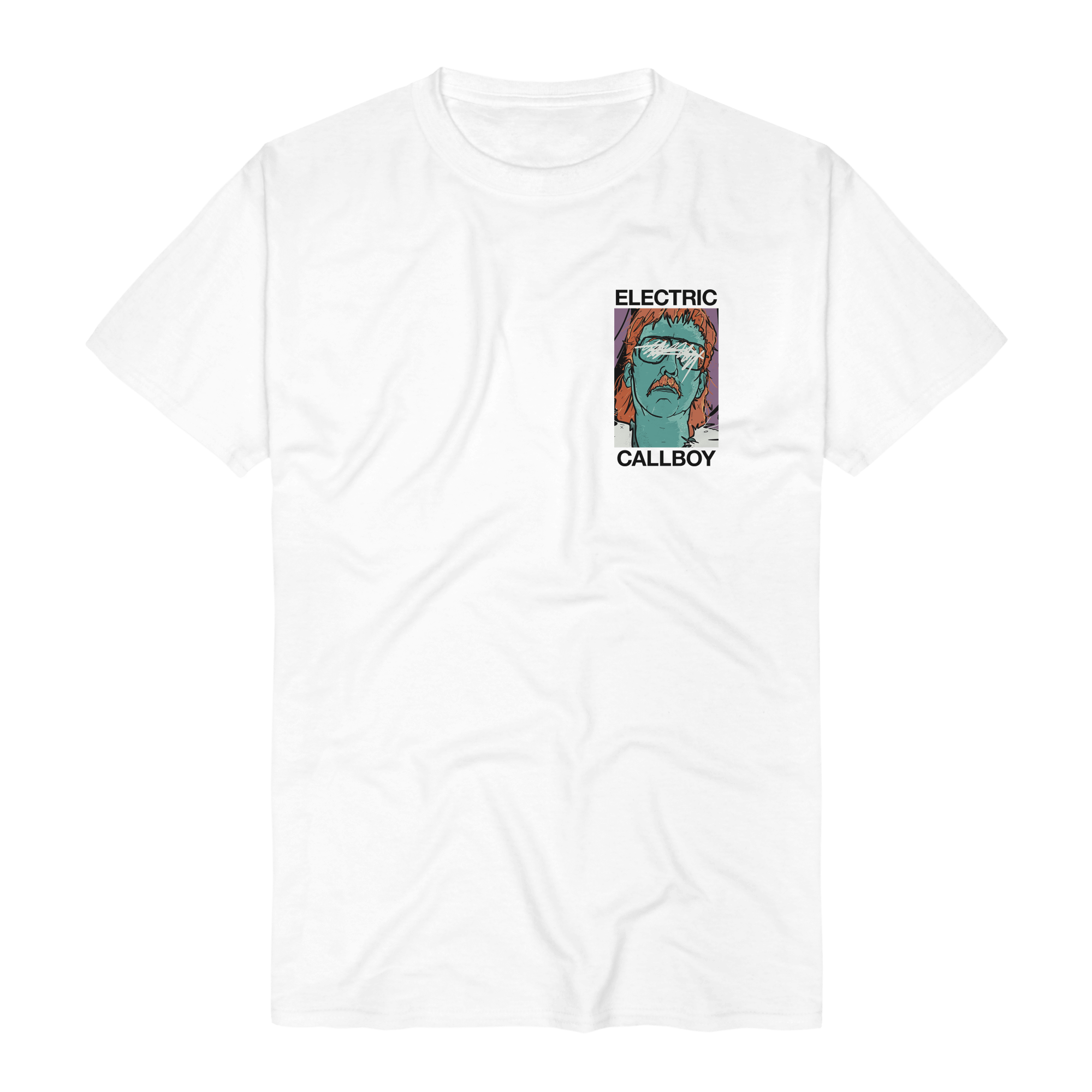 Electric Callboy Elevator Operator Scratch White T-Shirts 394431