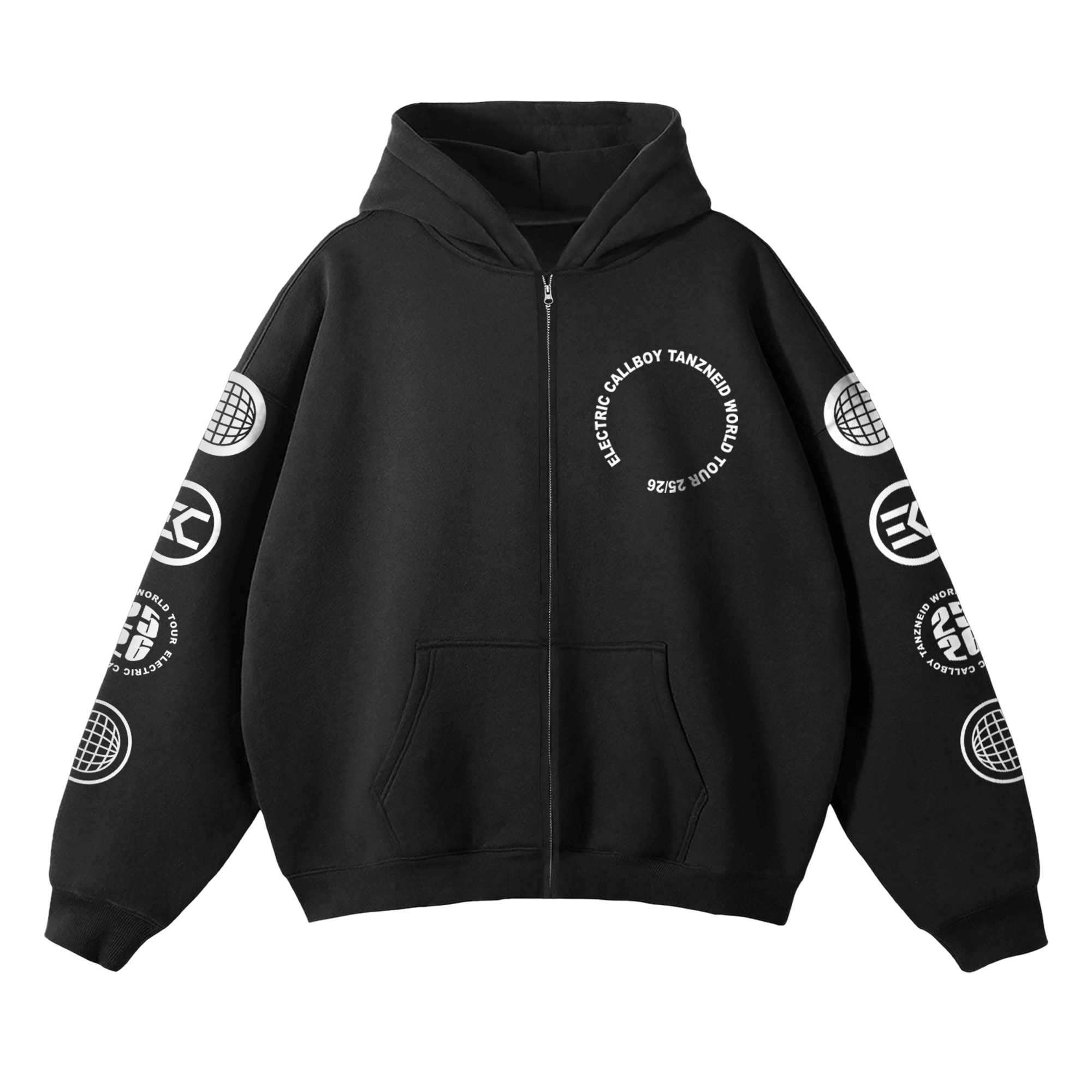 Electric Callboy TANZNEID Tour Globe Kapuzenjacke 421880