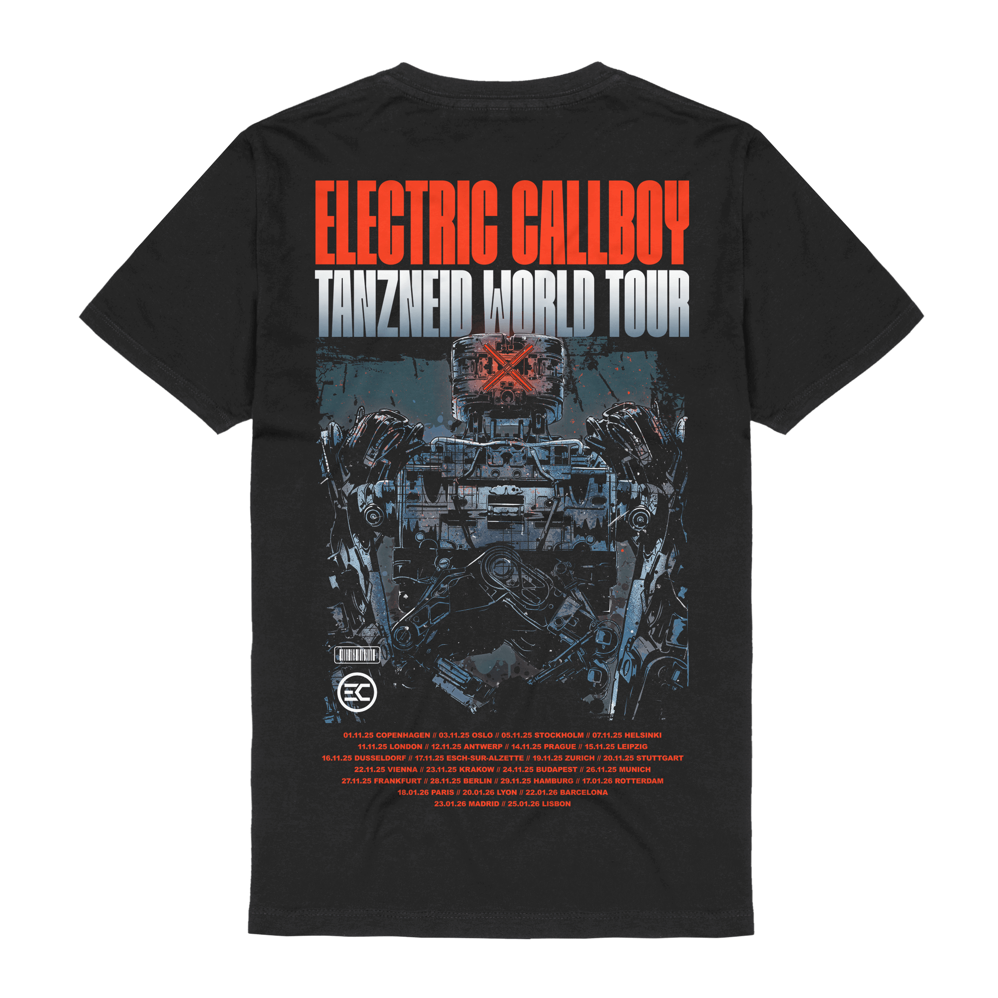 Electric Callboy TANZNEID Tour Robot T-Shirts 421872