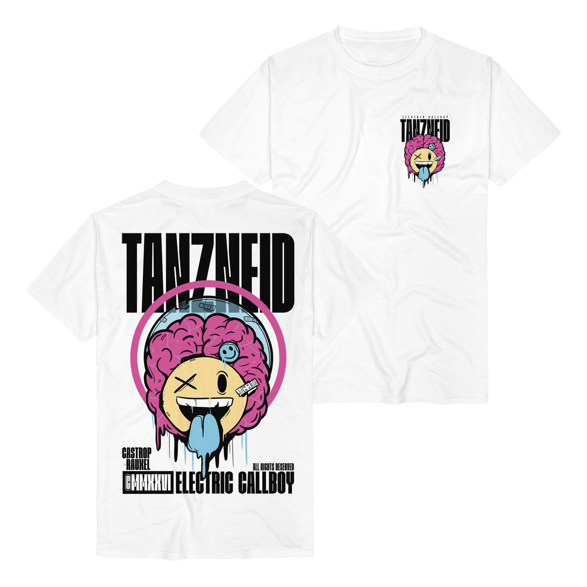 Electric Callboy TANZNEID Ltd. Hypercharged LP & NFC-Fancard + T-Shirt white 442234