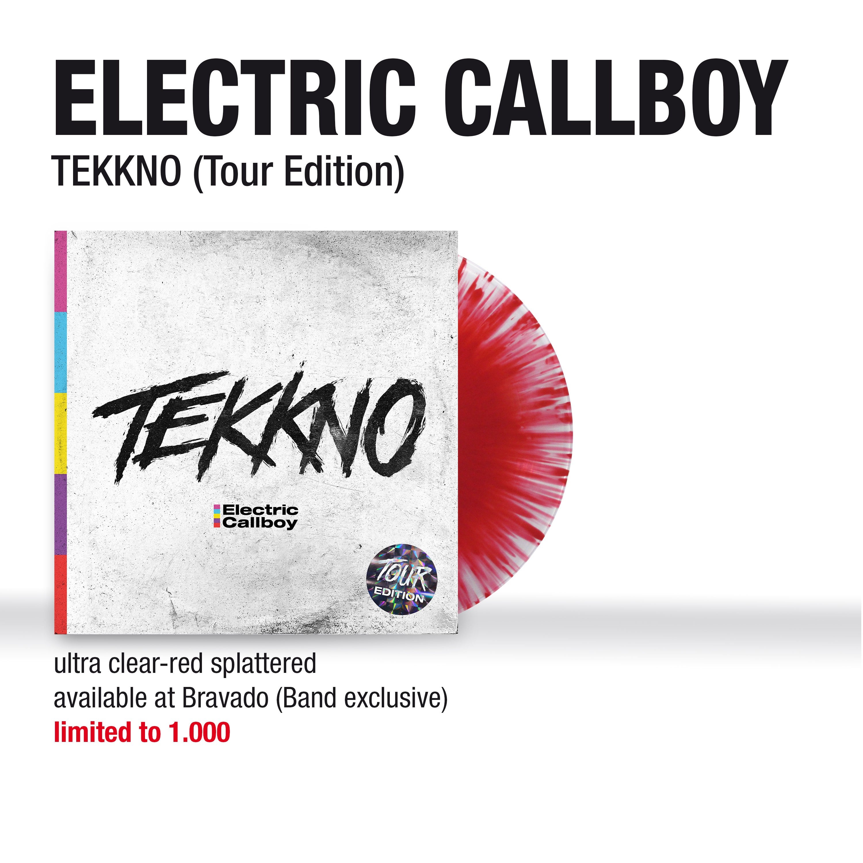 Electric Callboy TEKKNO - Tour Edition  Ltd. Ultra Clear-Red Splattered LP 268949