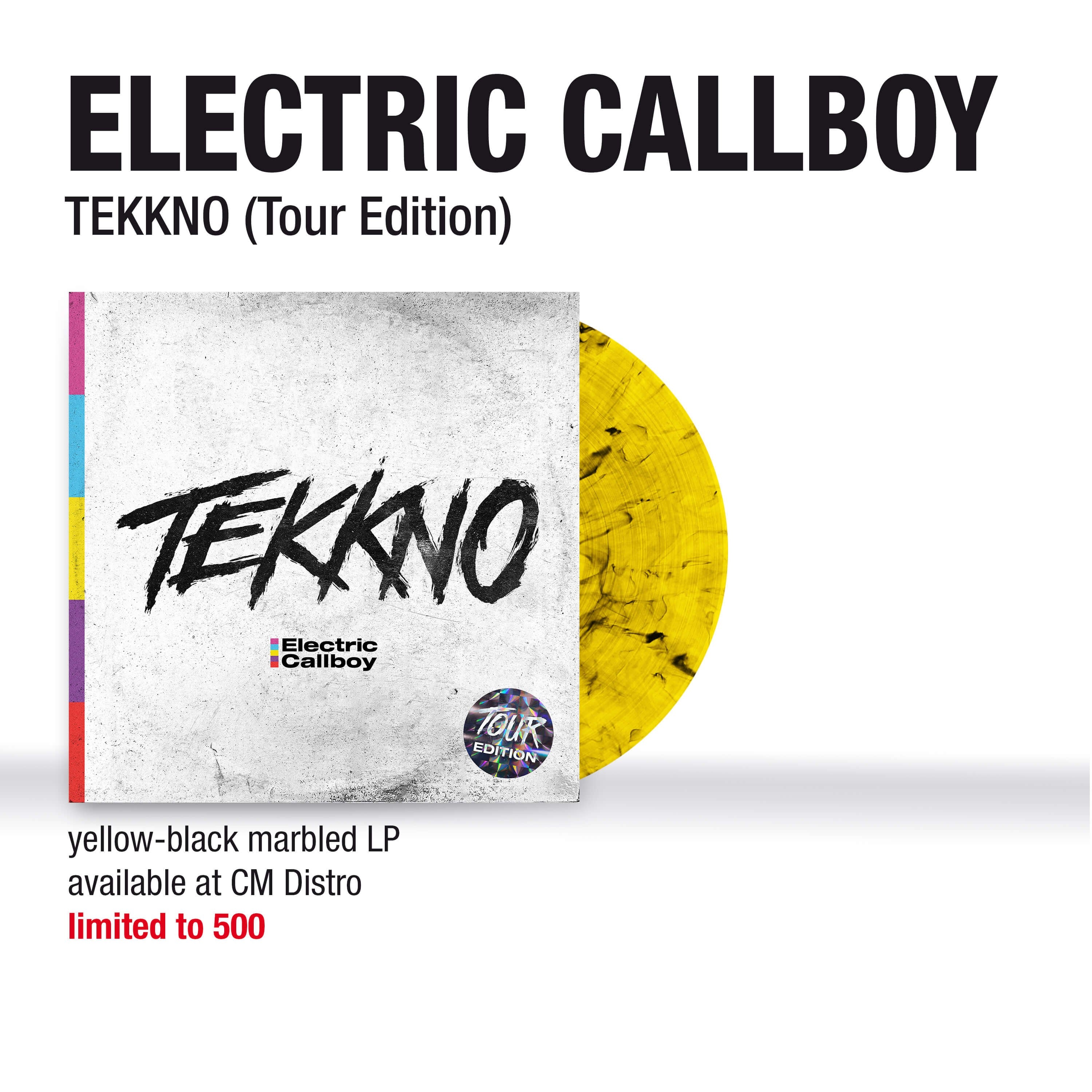 Electric Callboy TEKKNO - Tour Edition  Ltd. yellow-black marbled LP 268935